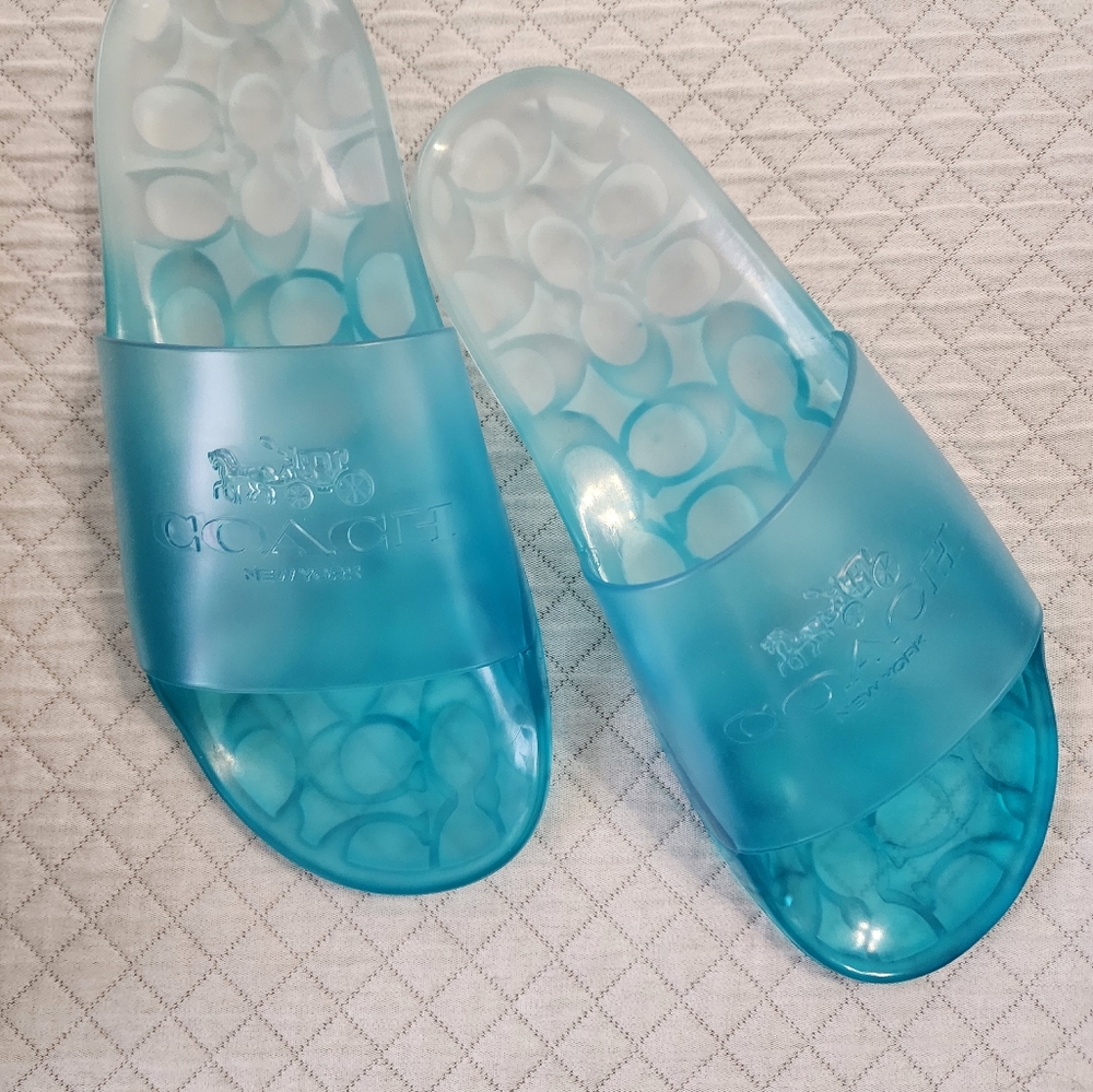Coach slide shoes, size 8 B